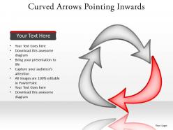 Curved arrows pointing inwards editable powerpoint templates infographics images 21