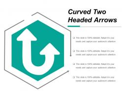 Curved two headed arrows