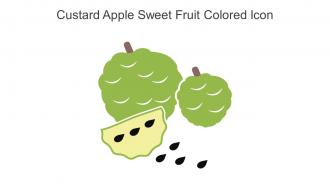 Custard Apple Sweet Fruit Colored Icon In Powerpoint Pptx Png And Editable Eps Format