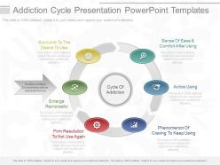 Custom addiction cycle presentation powerpoint templates