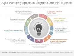 Custom agile marketing spectrum diagram good ppt example