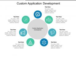 Custom application development ppt powerpoint presentation pictures topics cpb