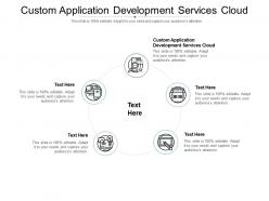 Custom application development services cloud ppt powerpoint presentation inspiration graphics cpb