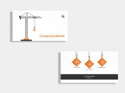 Custom construction business card template