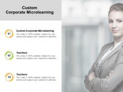 Custom corporate microlearning ppt powerpoint presentation example cpb