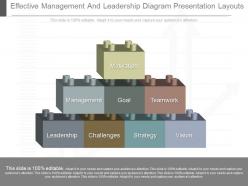 Custom effective management and leadership diagram presentation layouts