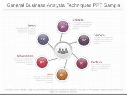 Custom general business analysis techniques ppt sample
