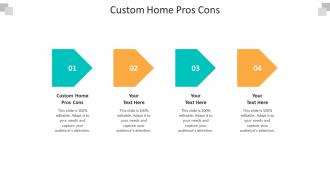 Custom home pros cons ppt powerpoint presentation infographics portrait cpb