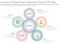 Custom importance of search engine optimization diagram ppt slides