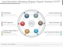 Custom lead generation marketing strategy diagram example of ppt