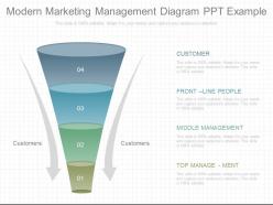 Custom modern marketing management diagram ppt example