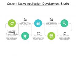 Custom native application development studio ppt powerpoint presentation layouts rules cpb