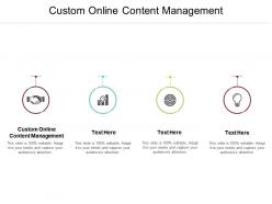 Custom online content management ppt powerpoint presentation file display cpb