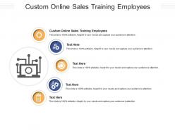 Custom online sales training employees ppt powerpoint presentation icon format ideas cpb