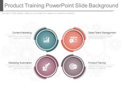 Custom product training powerpoint slide background