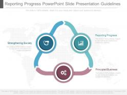 Custom reporting progress powerpoint slide presentation guidelines