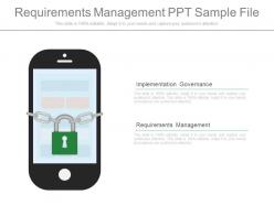 Custom requirements management ppt sample file