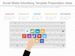 Custom Social Media Advertising Template Presentation Ideas