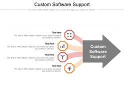 Custom software support ppt powerpoint presentation styles icons cpb