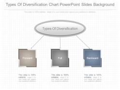 Custom types of diversification chart powerpoint slides background