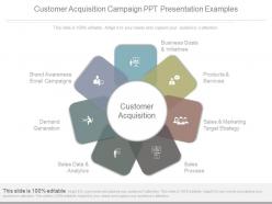 Customer Acquisition Campaign Ppt Presentation Examples