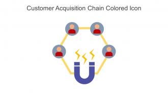 Customer Acquisition Chain Colored Icon In Powerpoint Pptx Png And Editable Eps Format