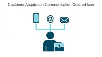 Customer Acquisition Communication Colored Icon In Powerpoint Pptx Png And Editable Eps Format