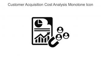 Customer Acquisition Cost Analysis Monotone Icon In Powerpoint Pptx Png And Editable Eps Format