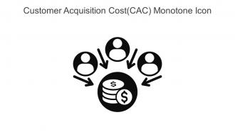 Customer Acquisition Cost CAC Monotone Icon In Powerpoint Pptx Png And Editable Eps Format