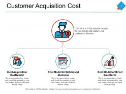 Customer acquisition cost currency big data powerpoint presentation summary