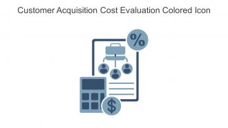 Customer Acquisition Cost Evaluation Colored Icon In Powerpoint Pptx Png And Editable Eps Format