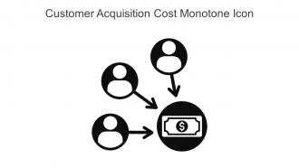 Customer Acquisition Cost Monotone Icon In Powerpoint Pptx Png And Editable Eps Format