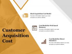 Customer acquisition cost powerpoint slide background designs