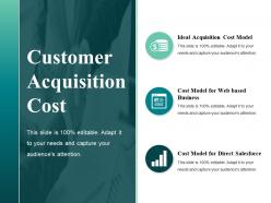 Customer acquisition cost sample ppt presentation