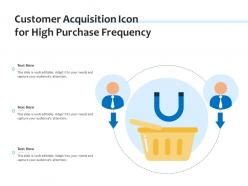 Customer acquisition icon for high purchase frequency