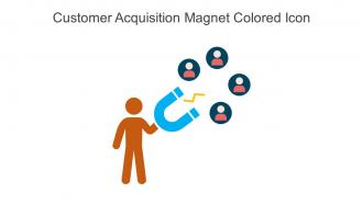Customer Acquisition Magnet Colored Icon In Powerpoint Pptx Png And Editable Eps Format