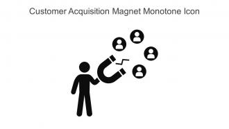 Customer Acquisition Magnet Monotone Icon In Powerpoint Pptx Png And Editable Eps Format