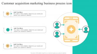 Customer Acquisition Marketing Business Process Icon