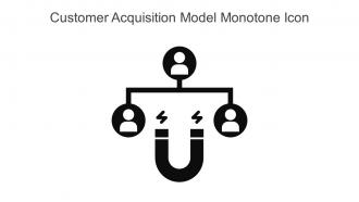 Customer Acquisition Model Monotone Icon In Powerpoint Pptx Png And Editable Eps Format