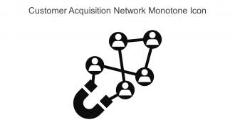 Customer Acquisition Network Monotone Icon In Powerpoint Pptx Png And Editable Eps Format