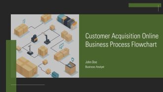 Customer Acquisition Online Business Process Flowchart PPT Demonstration AT