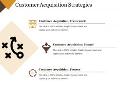 Customer acquisition strategies powerpoint slide backgrounds