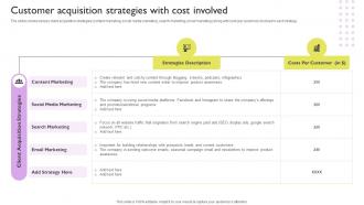 Customer Acquisition Strategies With Cost Involved Ways To Improve Brand Awareness