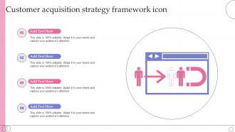Customer Acquisition Strategy Framework Icon