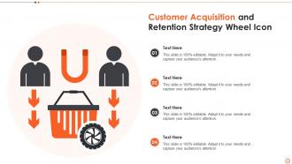 Customer Acquisition Strategy Wheel Powerpoint Ppt Template Bundles