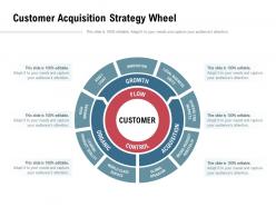 Customer acquisition strategy wheel