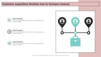 Customer Acquisition Timeline Icon To Increase Revenue