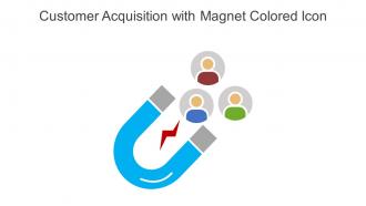 Customer Acquisition With Magnet Colored Icon In Powerpoint Pptx Png And Editable Eps Format