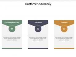 Customer advocacy ppt powerpoint presentation styles elements cpb