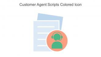 Customer Agent Scripts Colored Icon In Powerpoint Pptx Png And Editable Eps Format